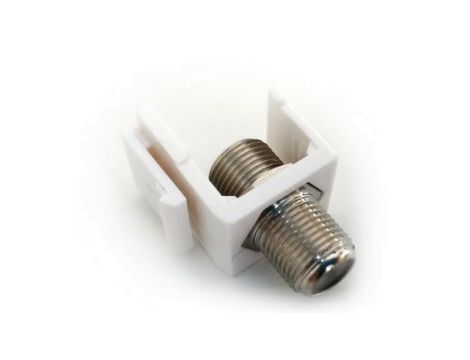 Uchwyt Keystone ze złaczem F/F żeńskim CL-BLIND-F-GN /10szt/