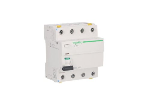 Wyłącznik różnicowo-prądowy iID 4P 63A 100mA typ AC A9Z12463