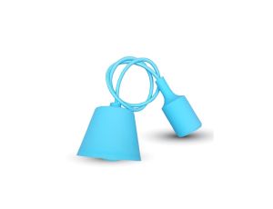 Oprawa Wisząca Silikonowa VT-7228 E27 Jasny Niebieski 3482