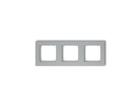 MINI Ramka potrójna srebrny metalik 7MR-3
