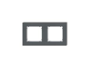 MINI Ramka podwójna grafitowy mat 28MR-2