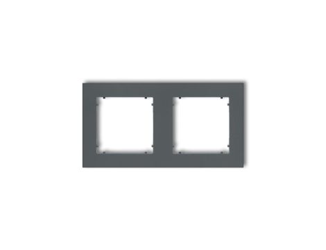 MINI Ramka podwójna grafitowy mat 28MR-2