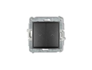 MINI Przycisk żaluzjowy grafitowy 11MWP-8