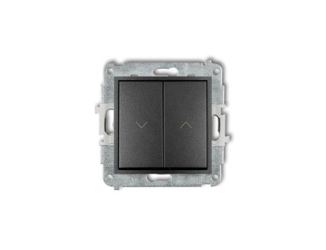 MINI Przycisk żaluzjowy grafitowy 11MWP-8