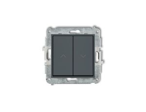 MINI Przycisk żaluzjowy grafitowy mat 28MWP-8