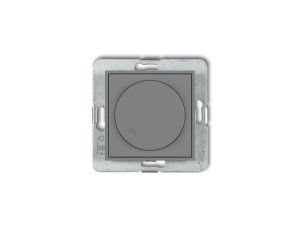 MINI Ściemniacz elektroniczny przyciskowo-obrotowy do lamp LED szary mat 27MRO-2