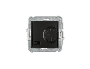 MINI Regulator temperatury elektroniczny z czujnikiem podpodłogowym czarny mat 12MRT-1