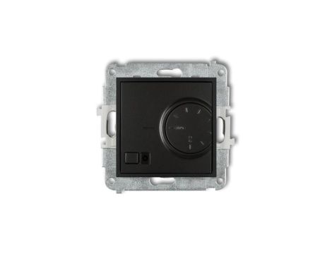 MINI Regulator temperatury elektroniczny z czujnikiem podpodłogowym czarny mat 12MRT-1