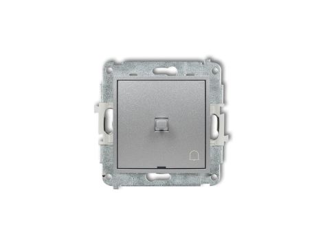 MINI Przycisk /dzwonek/ w stylu amerykańskim srebrny metalik 7MWPUS-4