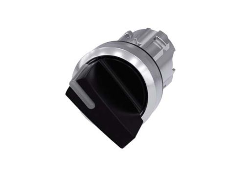 Przełącznik 2 pozycyjny 22mm czarny bez samopowrotu O-I możl podświetlenie metal IP69k SIRIUS ACT 3SU1052-2BF10-0AA0