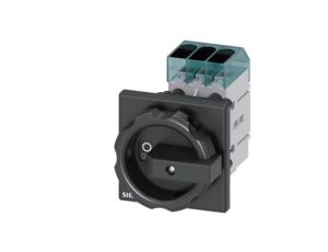 Rozłącznik główny 3P 16A 7,5kW AC23A 400V montaż tablicowy otwór centralny 22.5 mm czarne pokrętł 3LD3054-0TK51