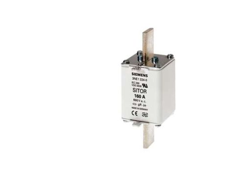 Bezpiecznik SITOR do rozłącznika 3NP52, 3NP42 7, 3KL55 30 klasa GR DIN 43620 160A 690V AC (WLK. 1) 3NE1224-0 /3szt./