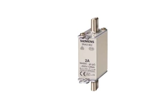 WKŁADKA TOPIKOWA NH 500V WLK. 000 25A GG 3NA3810 /3szt./