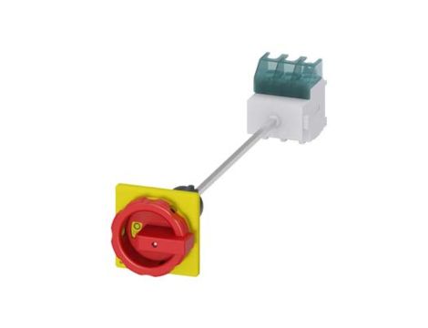 Rozłącznik główny/awaryjny 3P 63A 22kW AC23A 400V montaż na płycie z wałkiem pokrętło otwór centralny 22.5 mm 3LD2545-0TK53