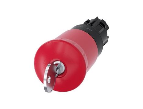 Przycisk bezpieczeństwa 22mm z zamkiem Siemens SSP9 tworzywo czerwony 40mm 2 klucze IP69k SIRIUS ACT 3SU1000-1HS20-0AA0